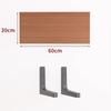 Paint-Free Floating Wall Shelf: Wooden Wall-Mounted Bookshelf and Storage Plank