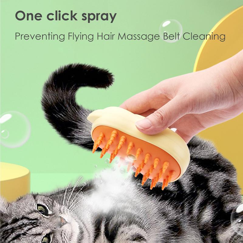Steamy Cat Brush Grooming Comb Shedding Cat Hair Brush Rechargeable Portable Pet Spray Grooming Comb For Massage