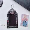 Idol Photo Card Holder Transparent Display Case for Star Chaser Campus Meal Card Storage Pendant Accessory