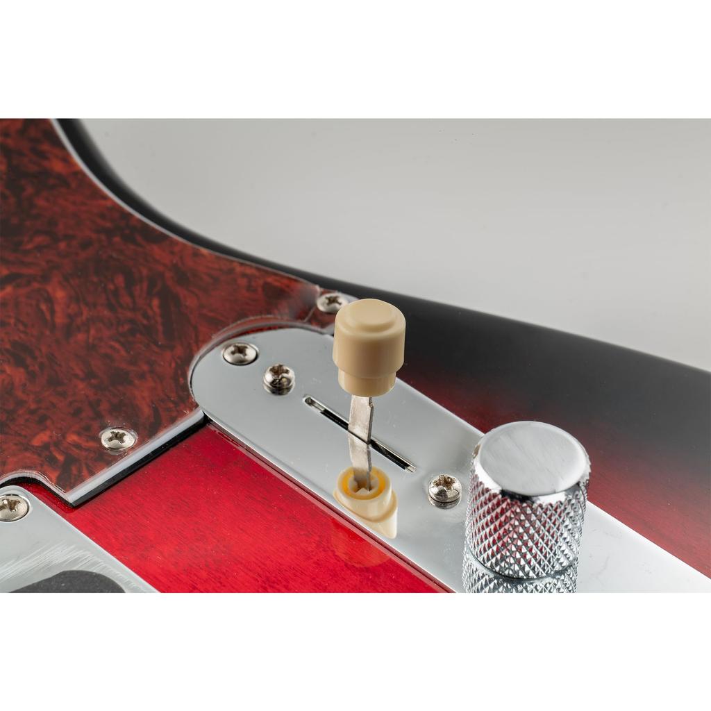 Musiclily Ultra Lever Switch Knob TL Type Round Type for Tele Telecaster Electric Cream of Inch/millimeter Fender/Squier Guitar, (Set 2)