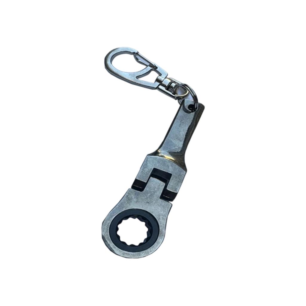 10mm Ratchet Keychain, Adjustable Quick Release Keyring Tool, Creative Pocket Gift for Men