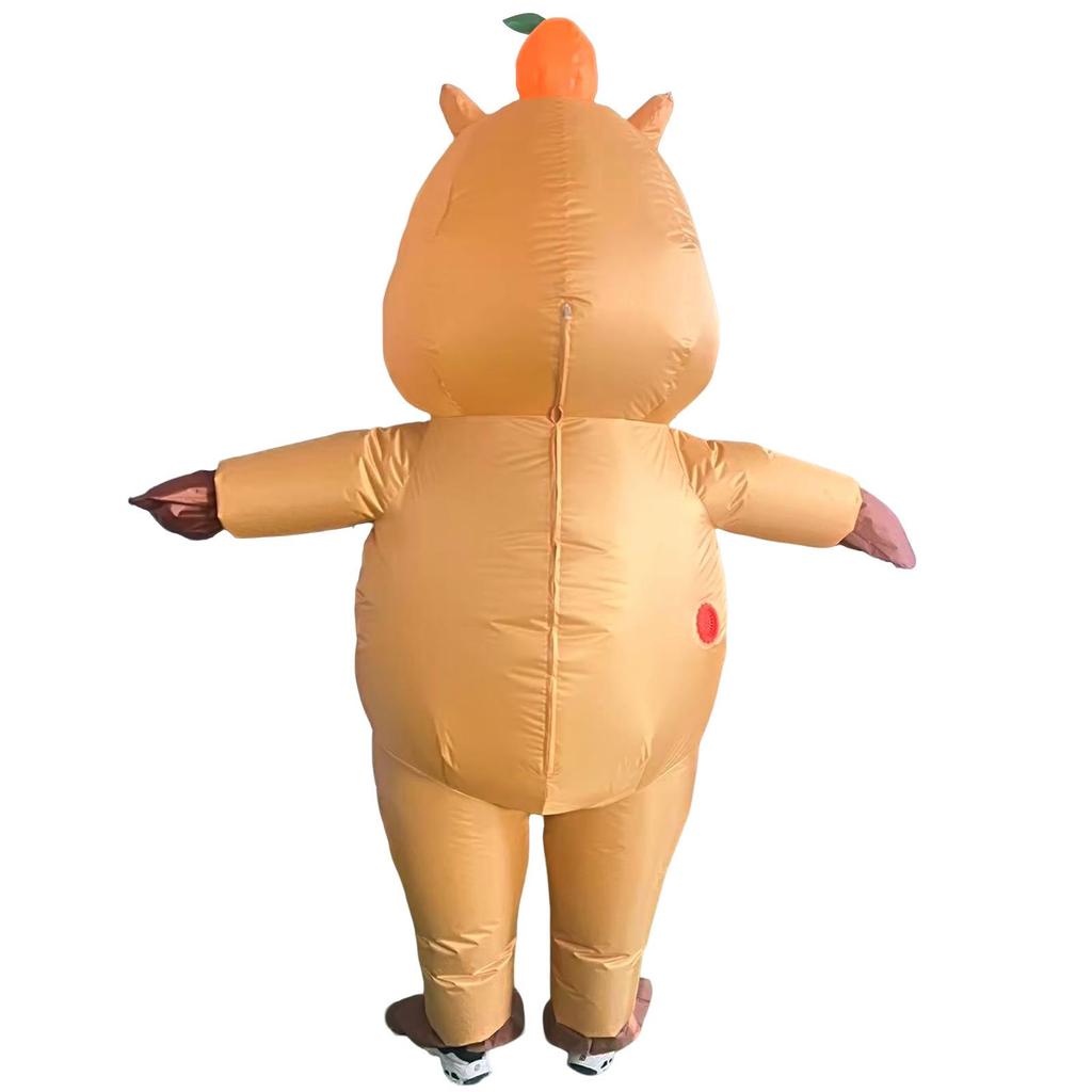 Costume gonfiabile a forma di capibara per festival di Halloween - Bambola da spettacolo divertente e carina