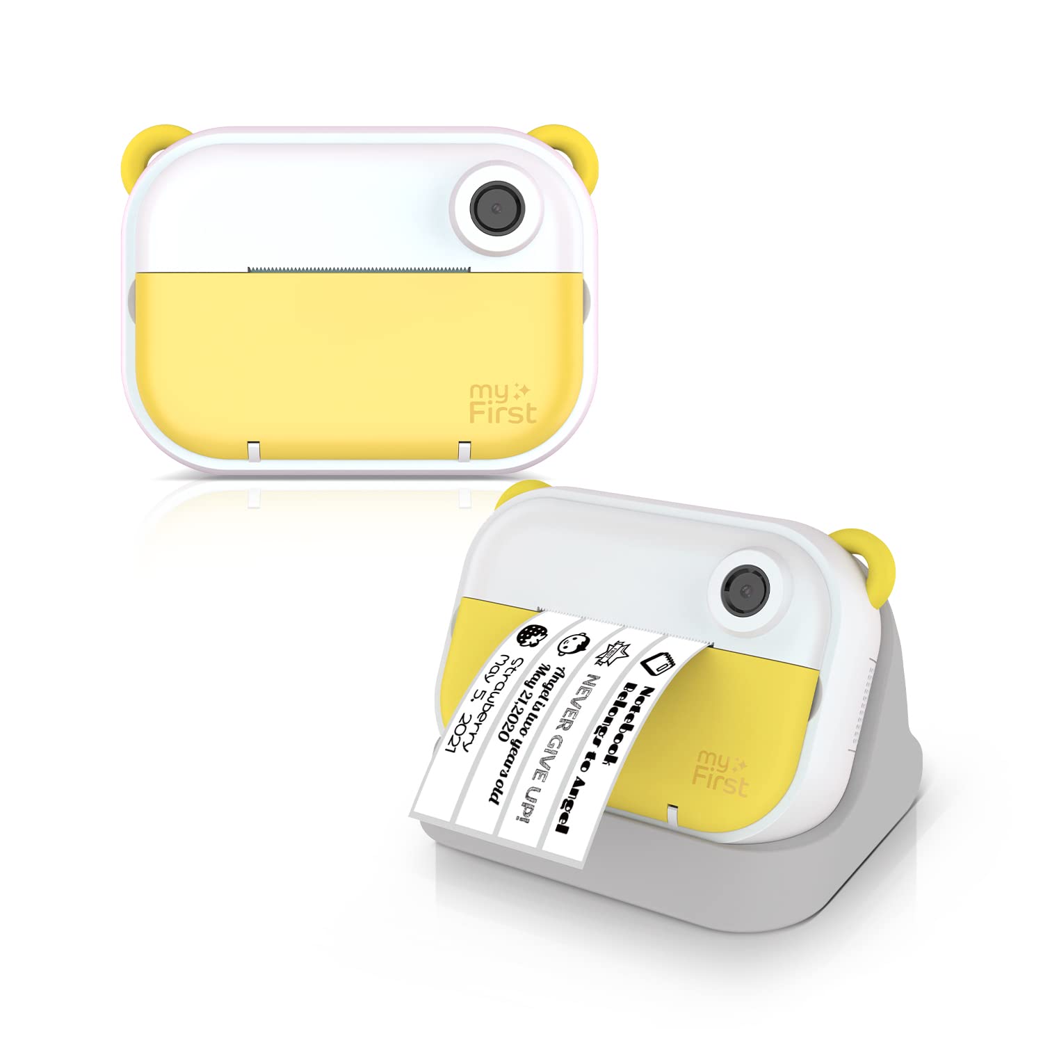 

myFirst Camera Insta Wi Instaway home digital photo label printer Image editing with dedicated app Inkless Yellow 3-in-1 camera, printer, жовтий