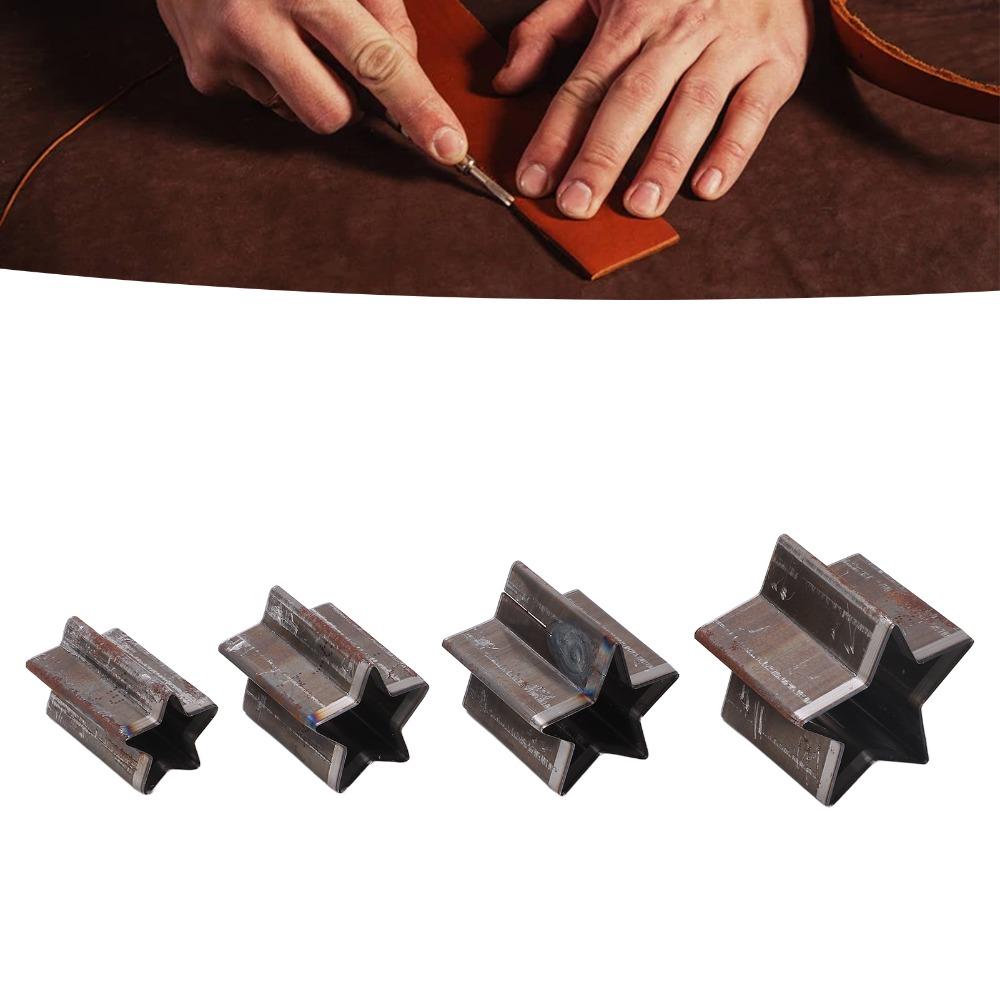 4 PCS with Storage Box Star Shape Leather Cutting Dies Set for DIY Handicrafts, Leather Bags, Belts