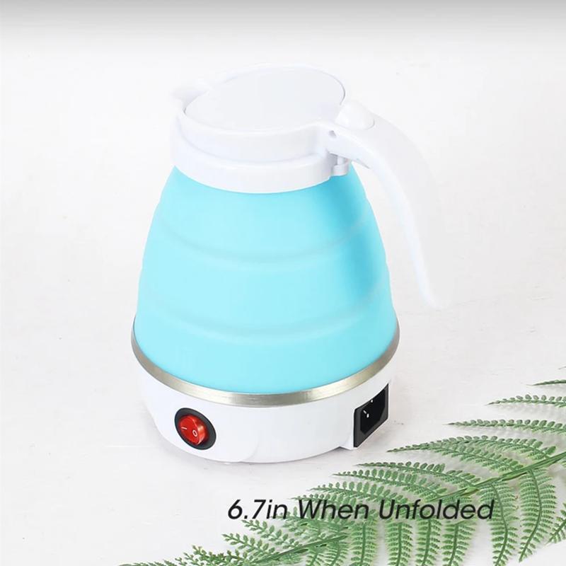 600ML Foldable And Portable Teapot Water Heater Household Travel Electric Water Kettle Kitchen Appliances Water Boiling Pot