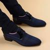 Scarpe da lavoro casual in pelle, scarpe da uomo alla moda versatili e di grandi dimensioni, scarpe da ufficio in tessuto traspirante