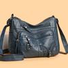 Women's Shoulder Bag PU Large Capacity Multifunctional Messenger Bag Vintage Mother Bag