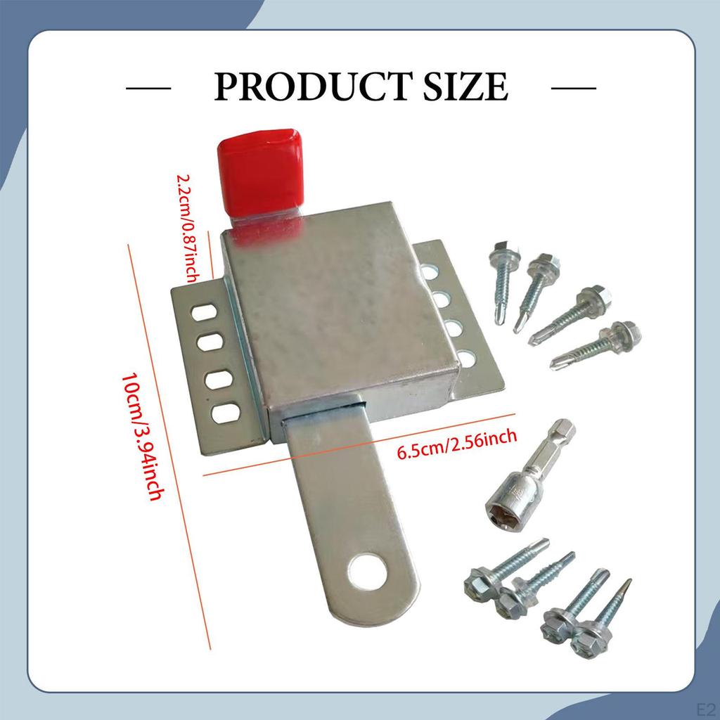 Industrial Garage Door Lock Hardware Accessories Interior Slide Latch for Outside Garden