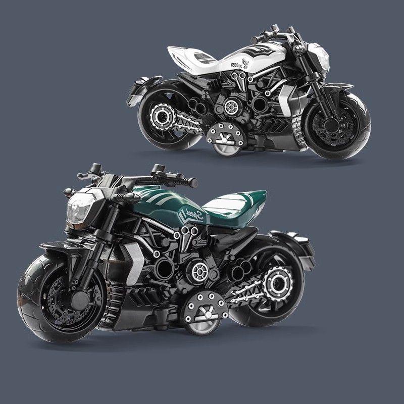 

Alloy Motorcycle Toy Model: Racing Enthusiast s Pull-Back Ornament