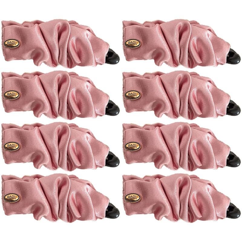 Koreanischer Stil Satin Plissiert Einfarbig Stoff Haarspange Vielseitige Bananen-Klammer Für Frauen Haarschmuck