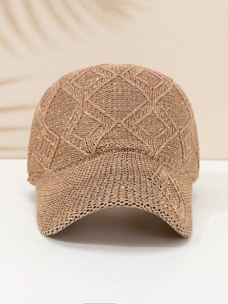 Summer Knit Hollow Out Trucker Cap Boho Casual Adjustable Hat