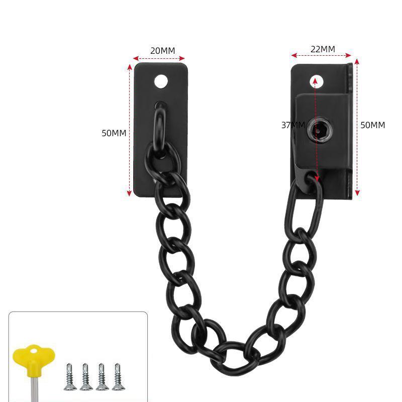 Stainless Steel Door Lock Family Door Lock Security Protection Security Door Chain Children'S Security