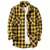 Casual essential! Plaid long-sleeve shirt, versatile everyday outerwear.