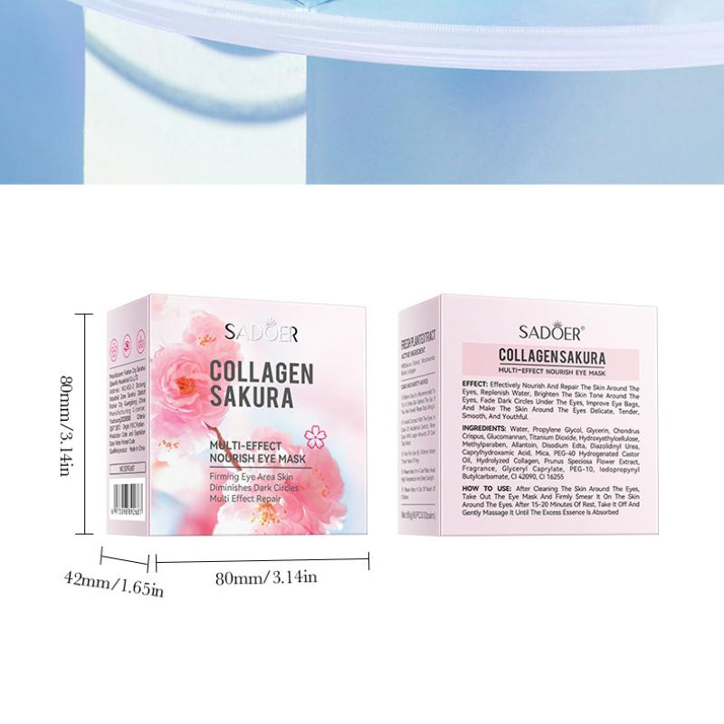 Sakura oční maska 80 g SADOER Kolagenová hydratační oční maska