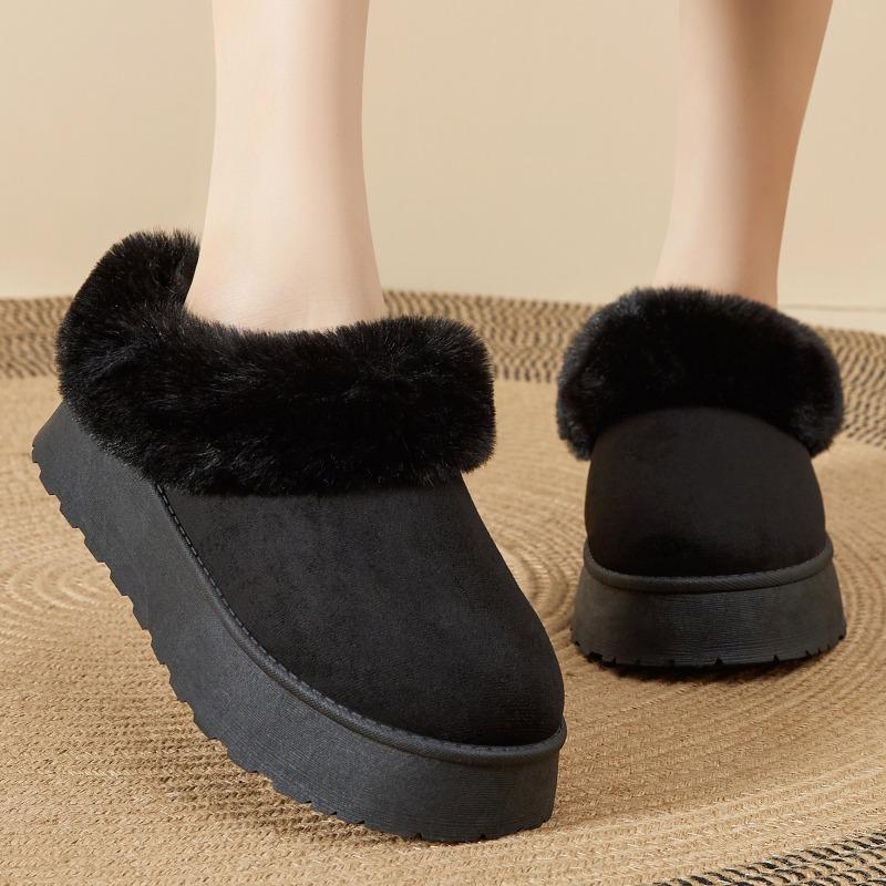 Snow boots women's new heightening warm cotton shoes piled thickened boots women's thick-soled cotton boots versatile short boots