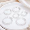 Chic Golden Geometric Hoop Earrings: Stylish and Charming Commuter Gift for Women