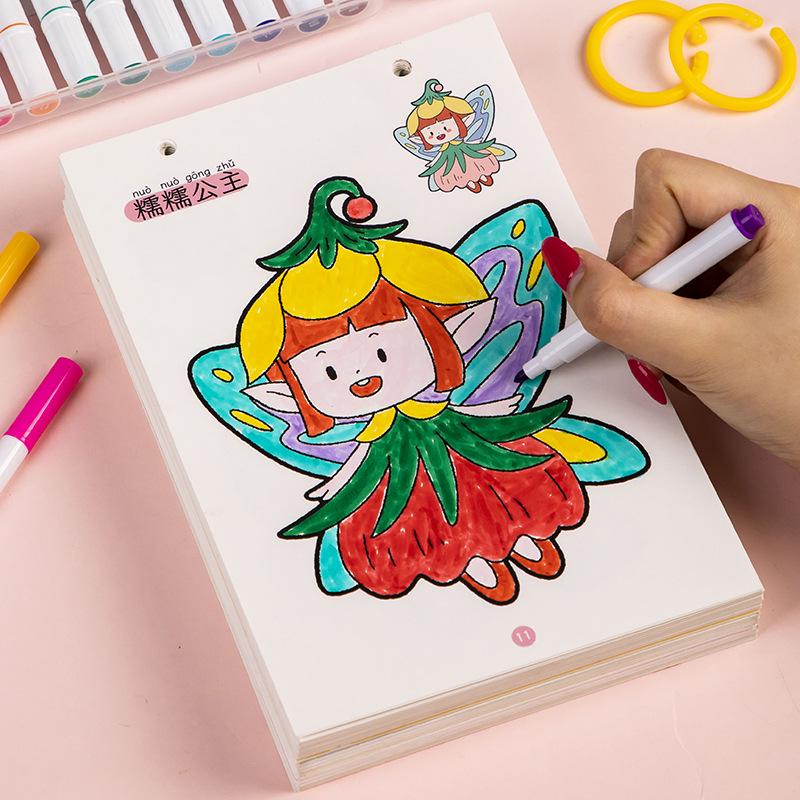 Princess Coloring & Drawing Book for Girls Ages 3-6: Early Education Fun