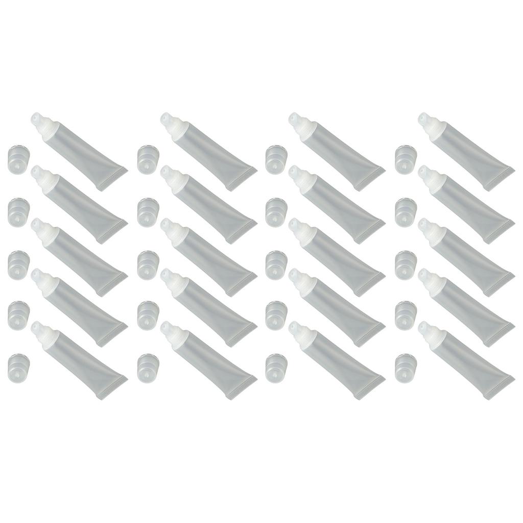 20 Stück 12 ml Nachfüllbare Lipgloss-Tuben Professionelles Tragbares Make-up DIY Leere Lippenbalsam-Behälter