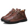 38-48 Mens Handmade Leather Boots Comfortable Ankle Boots for Men Casual Shoes Large Size Tooling Shoes