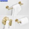 304 Stainless Steel Towel Bar, Paper Holder & Clothes Hook Bathroom Set - 3 Pieces