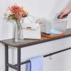 VECELO Storage Boxes, Set of 2, 29cm Wide x 21.5cm Deep x 15cm High, Fully Assembled, Compact, Compact Desk Storage for Cosmetics, Skincare,