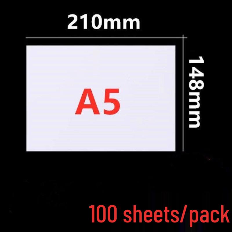 A3, A4, A5, B5 white printer and copy paper - 16K test and draft sheets, 100 sheets, free shipping included.