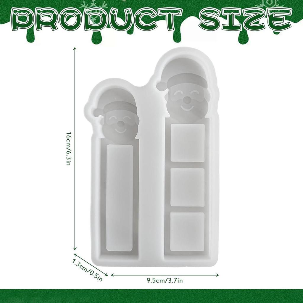 Santa Claus Silicone Mold Christmas Candy Molds Gypsum Dropper Mold Handmade Candle Soap Ice Cookie Filling Decor Candy Molds
