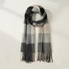 2025 Autumn/Winter Mid-Length Warm Plaid Scarf: Japanese & Korean Sweet Fashion Shawl
