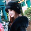 Women's Hat Winter New Faux Mink Fur Hat - Middle-aged and Elderly Women's Gift Hat - Faux Fur Bucket Hat