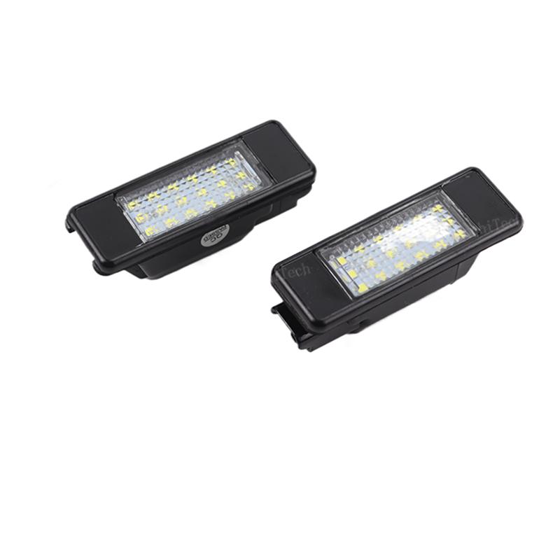2x Canbus LED Number License Plate Light Lamp For Peugeot 106 1007 207CC 307 308 3008 406 508 607 For Citroën C2 C3 C5 C5 C6 C8