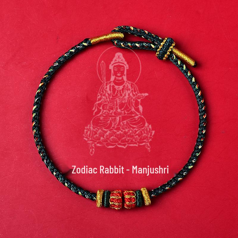 2026 Year of the Horse Tai Sui Red Bracelet: Benming Year Eight Buddhas Red String for Women & Men