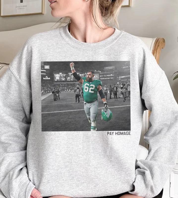 Vintage Jason Kelce Pay Homage Shirt, Jason Kelce Retirement Football Fans Tee M