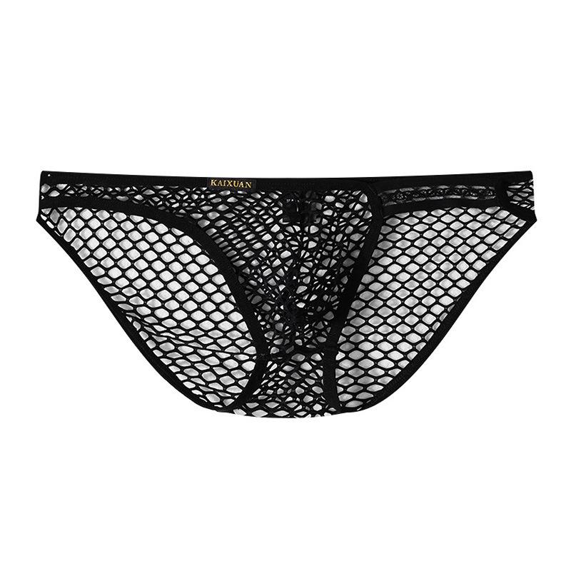 Men's Large Mesh Triangle Briefs - Quick-Drying, Comfortable, European-American Style
