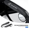2 Peças Sobrancelha de Chuva Pequeno Espelho Redondo para Retrovisor de Carro Para Mercedes Benz AMG W124 W202 W203 W204 W210 W211 Acessórios