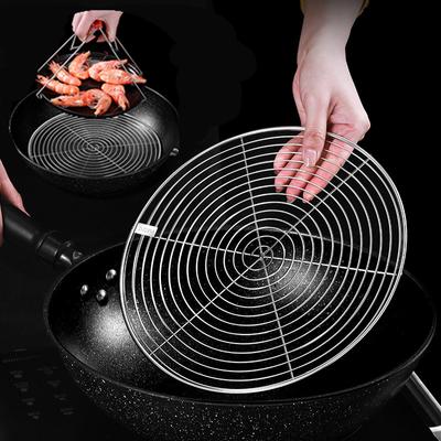 Thicken Round Stainless Steel Steaming Rack Steamer Grid for Dumplings Food Water-Insulated Shelf Kitchen Cooking Accessories