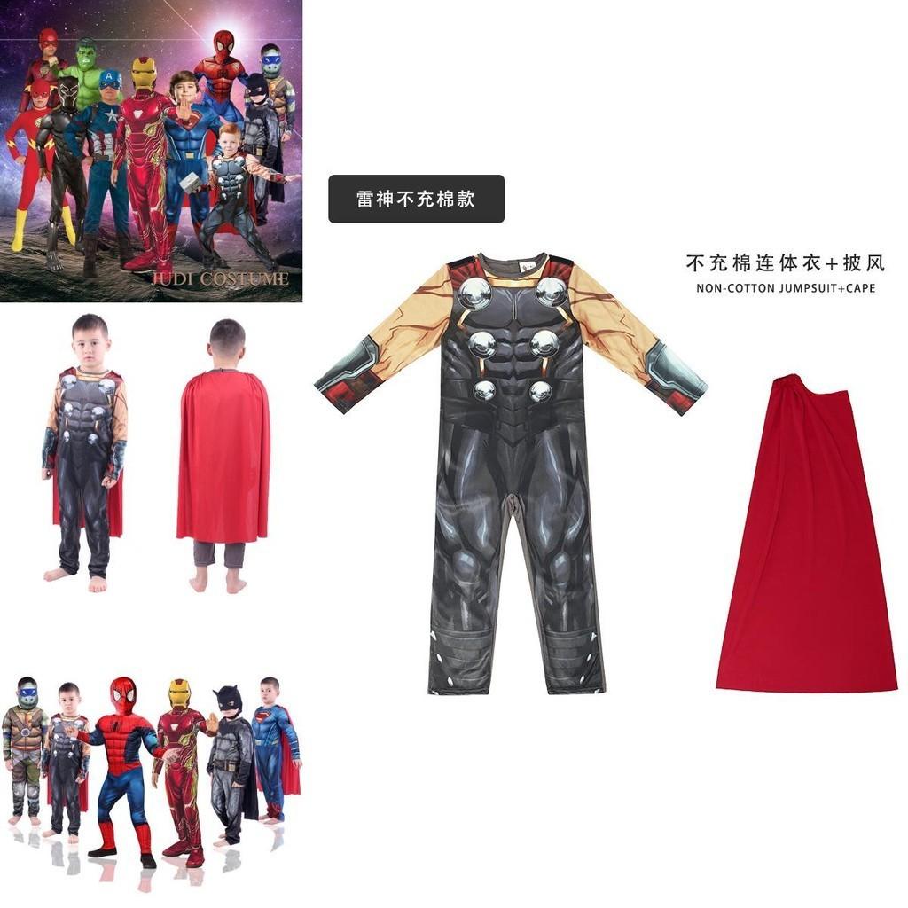 Barnekostyme av Thor med trykt design Perfekt for Halloween og Cosplay