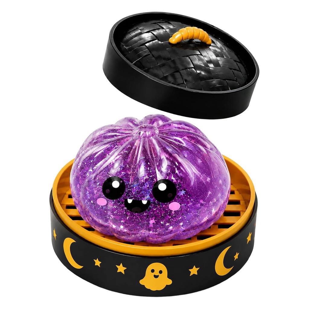 Halloween Cute Fun Spookys Steamers-Dumpling Squeeze Toy Squishies Mysterys Box Spooky Slow-Rising Squeeze Stress Balls