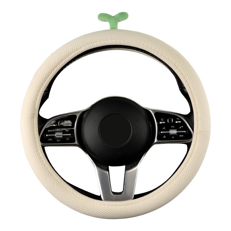 

Car Steering Wheel Covers Cute Cover Accessories for 35/36/37/38cm Diameter Universal for Vw Beetle Polo Golf Honda Civic 36cm black O shape
