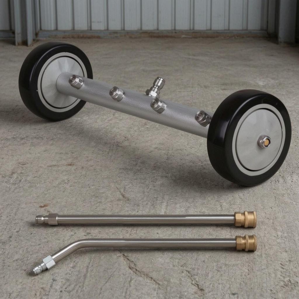 Washer Undercarriage with Extension Rods Versatile Under Car Stainless Cleaning