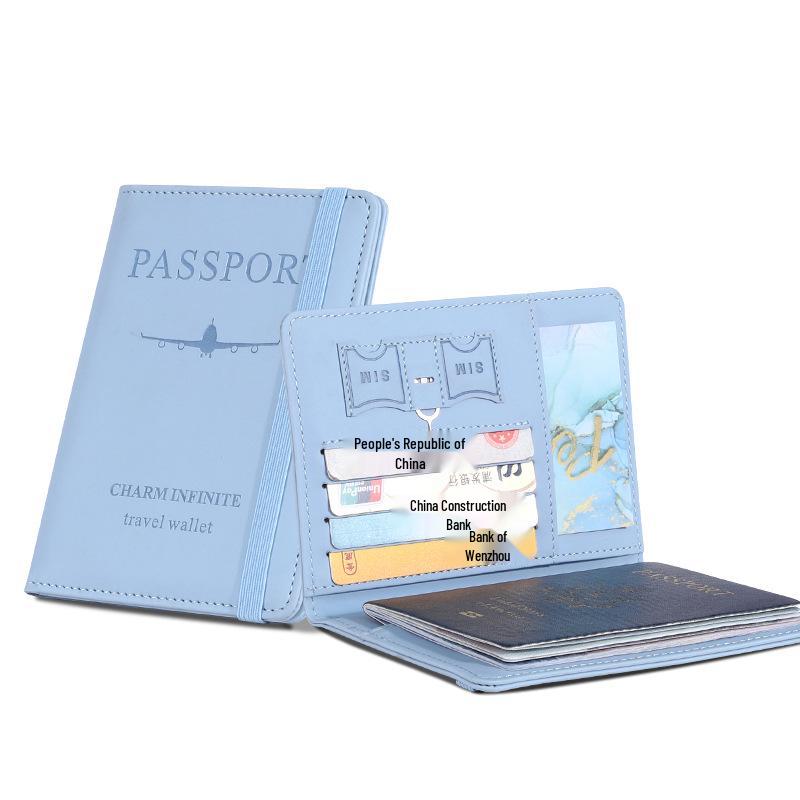 Мультяшный набор обложки для паспорта и многофункционального держателя для проездных карт