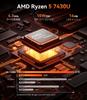 ACEMAGIC Mini PC AMD Ryzen 5 7430u Mini PC High Speed WiFi6 Mini Computer Windows11 Pro Full Function 4K3 Screen Output Quiet High Speed Heat
