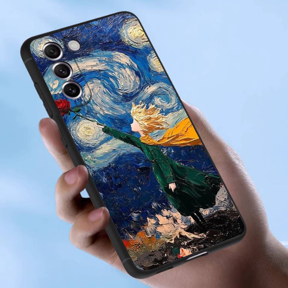 

Масляная живопись Маленький принц Чехол для Samsung Galaxy Чехол S25 S23 S22 S21 S30 S20 S10 Ultra Plus FE ТПУ Мягкий чехол Samsung S21FE