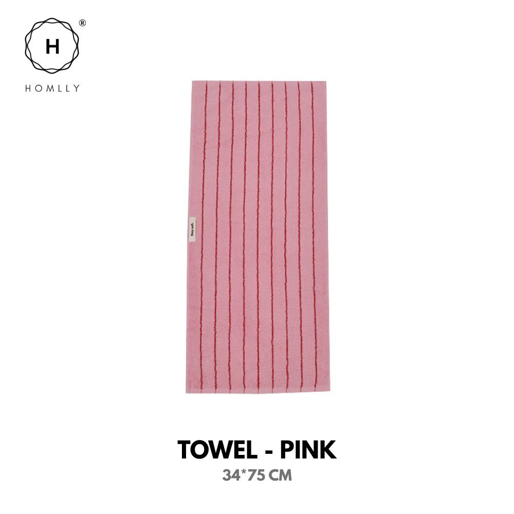 HOMLLY Edo Classic Stripe Face Bath Luxury Pure Cotton Towel