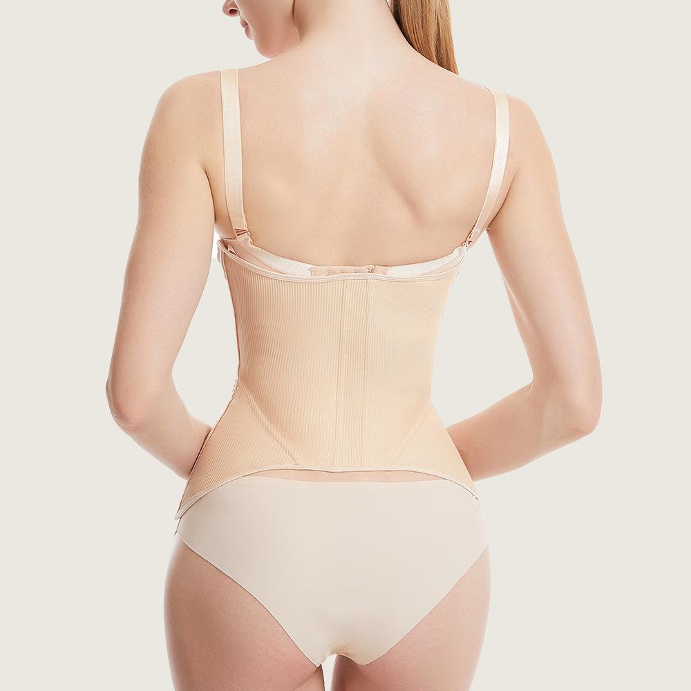 10 Steel Bones Postpartum Waist Trainer, Tummy Control Waist Cincher Workout Posture Corrector Belt