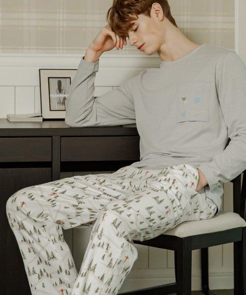 

[Воскресная гостиная] Greentree Mildwear Длинный комплект SMJJAUP0025 SMJJAPT0033 [Отправка из Кореи] 100% Оригинал M M