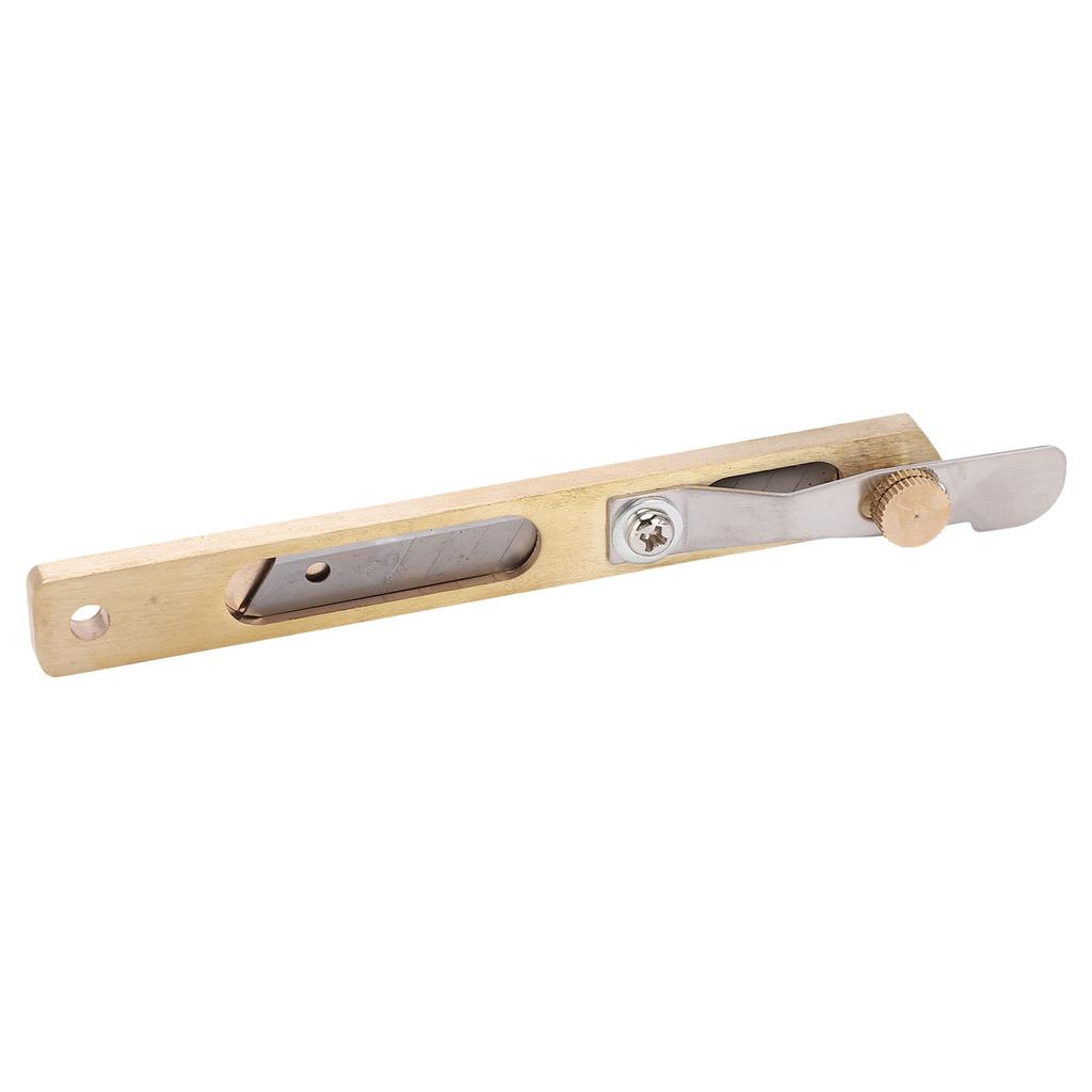 Leather Craft Cutter Durable Brass Adjustable Spacing Positioning Portable Hobby Knife for DIY