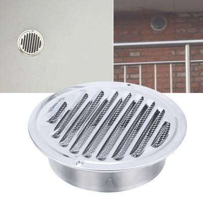 Ventilation Cover Waterproof Smooth Edges Multipurpose Stainless Steel Round Louver Wall Air