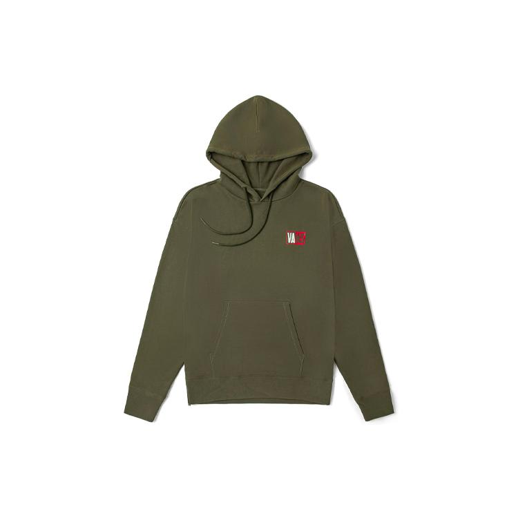 Vans Sweatshirts Unisex Army Green Hooded Moderate Regular VN0A54JKKCZ