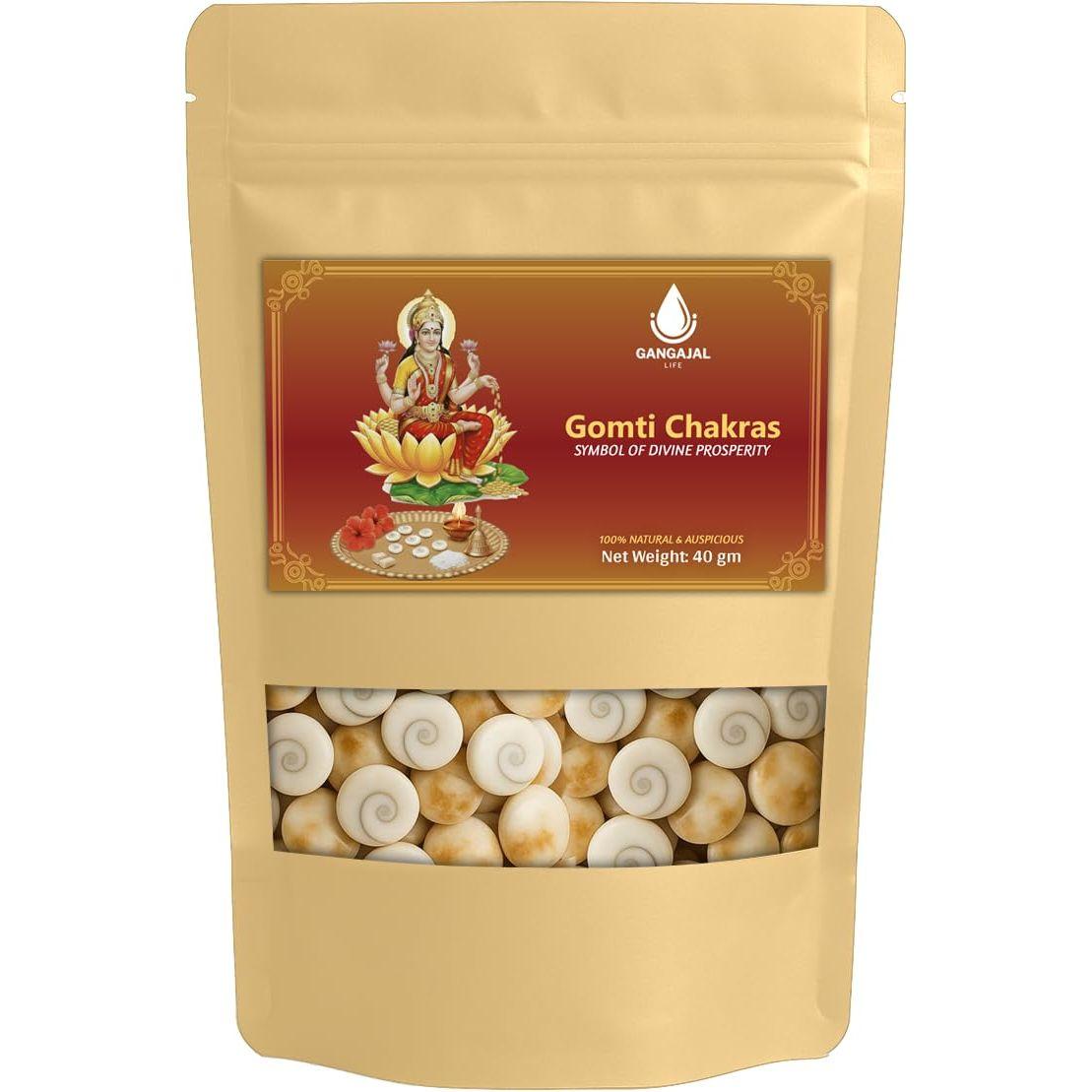 Certified Gomati Chakra for Lakshmi Puja –Original Gomti River Dwarka Shells for Wealth