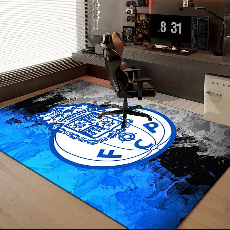 Fc Crest Design Printed Office Carpet Chair Cushion Entryway Rug, Rugs for Living Room, Bedroom Christmas gifts